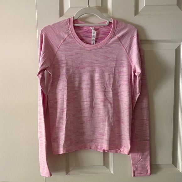 lululemon athletica Tops - Lululemon Athletica Pink Heathered Long Sleeve Top. Hip length